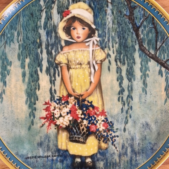 Collectible “Easter” Plate of Girl in Yellow Dress - Picture 2 of 4